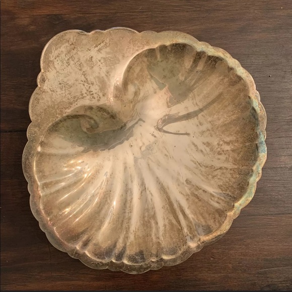 Vtg 1955 Shell Trophy Golf Silverplate Inscribed - Picture 1 of 6